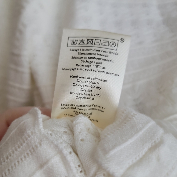 Sezane Ronnie Jumper in White size S NWOT - Picture 11 of 11